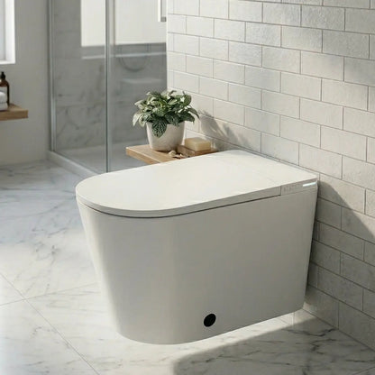 WC Japonais Intelligent Suspendu — Bidet Intégré, Siège Chauffant Et Séchage Automatique