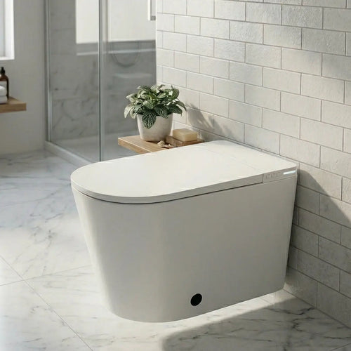 WC Japonais Intelligent Suspendu — Bidet Intégré, Siège Chauffant Et Séchage Automatique